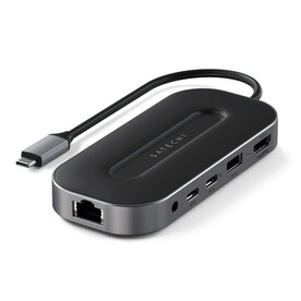 Satechi USB4 Multiport Adapter mit 2.5G Ethernet, space grau