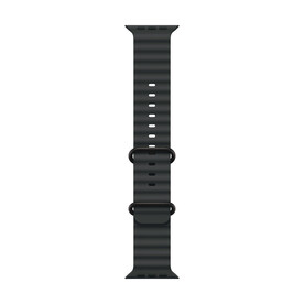Apple Watch 49mm Ocean-Armband, schwarz - Gehäusefarbe natur