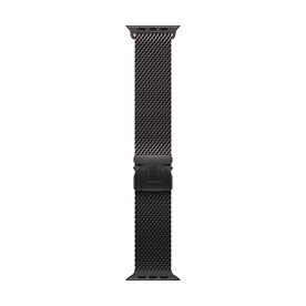 Apple Watch 49mm Milanaise Armband, Titan schwarz - medium